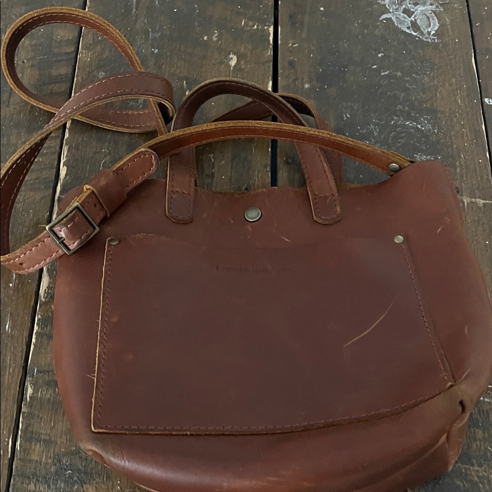 Portland Leather Rich Brown Shoulder Bag